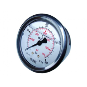 Manometr glicerynowy FI-63mm 315bar tył