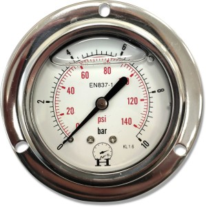 Manometr glicerynowy FI-63mm 100bar Tablicowy