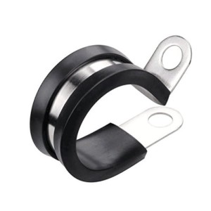 Obejma mocująca R-08mm w osłonie EPDM DIN 3016