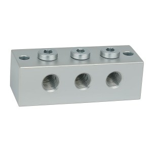 Blok smarowniczy T 3x3 przyłącza M10x1